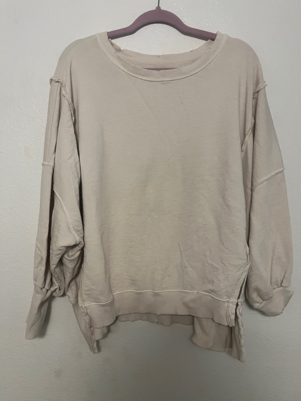 We the free- Camden Relaxed Cream Women's Pullover Sweatshirt